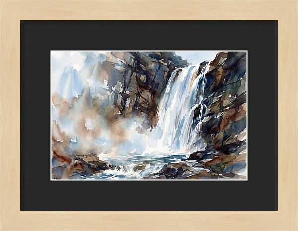 Cliffside Waterfall Serenity