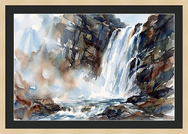 Cliffside Waterfall Serenity