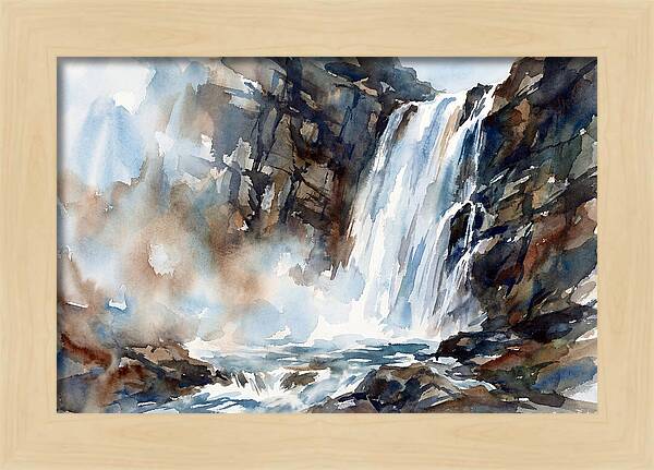 Cliffside Waterfall Serenity