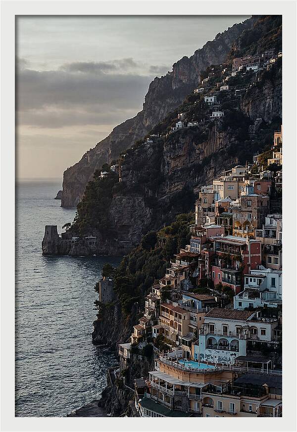 Clifftop Serenity In Pastel Hues