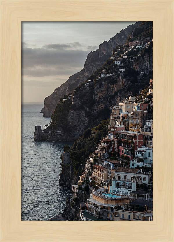 Clifftop Serenity In Pastel Hues