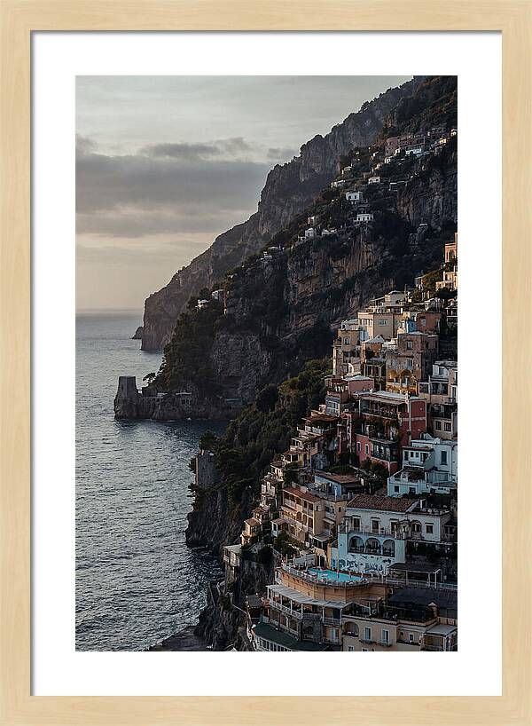 Clifftop Serenity In Pastel Hues