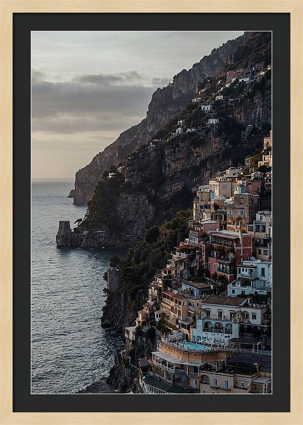 Clifftop Serenity In Pastel Hues