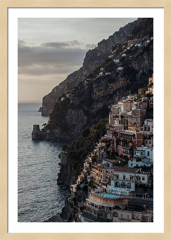 Clifftop Serenity In Pastel Hues