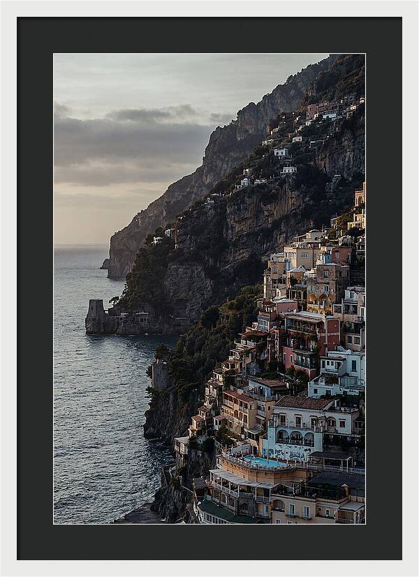 Clifftop Serenity In Pastel Hues