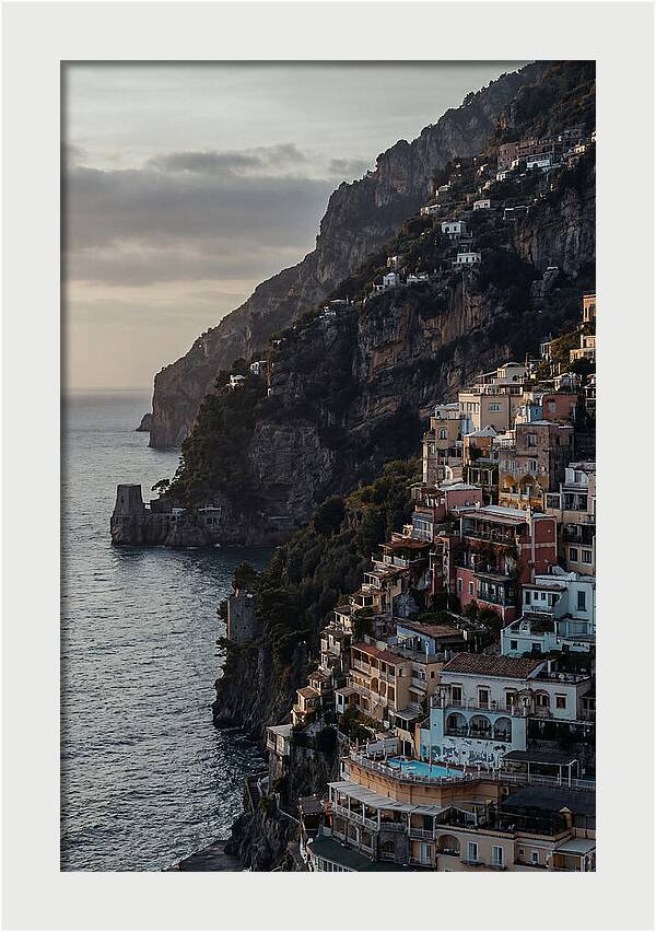 Clifftop Serenity In Pastel Hues