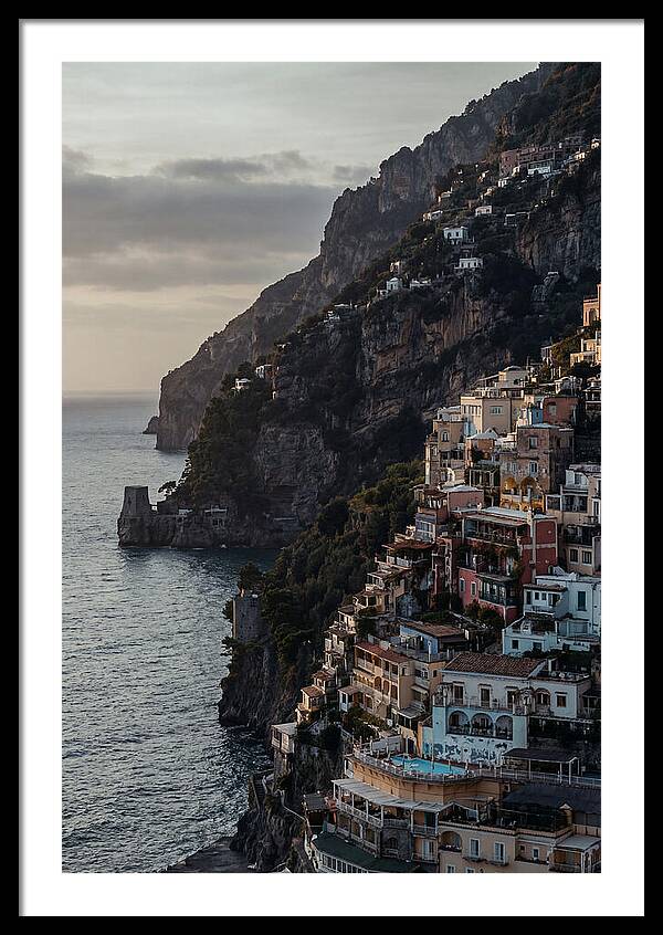 Clifftop Serenity In Pastel Hues
