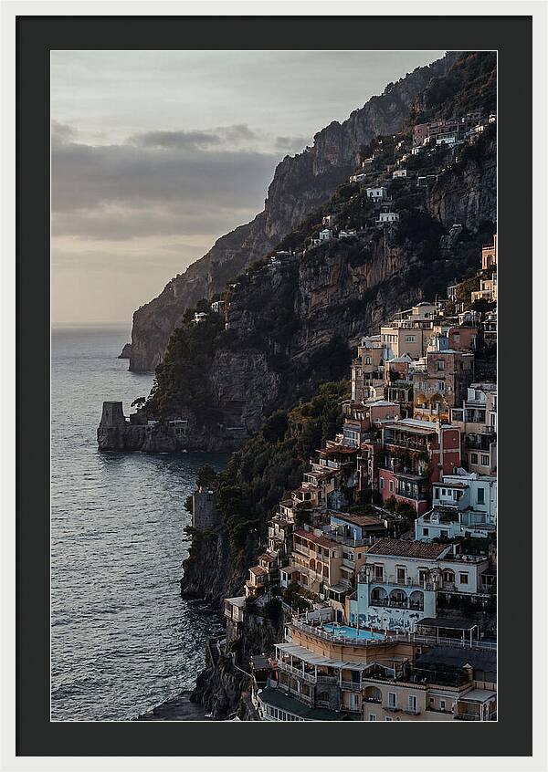 Clifftop Serenity In Pastel Hues