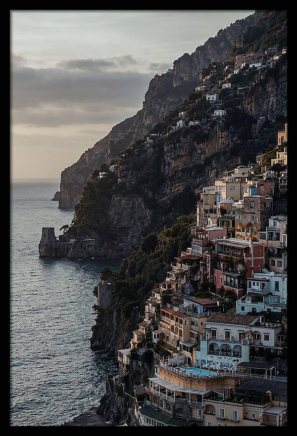 Clifftop Serenity In Pastel Hues
