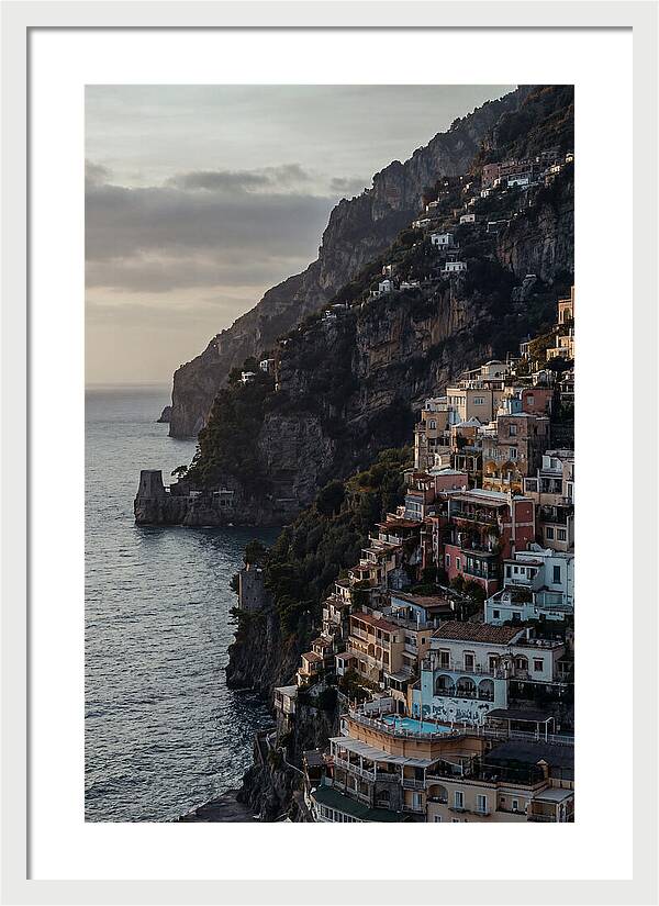 Clifftop Serenity In Pastel Hues