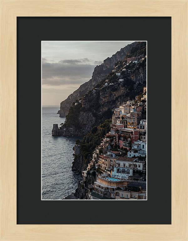 Clifftop Serenity In Pastel Hues