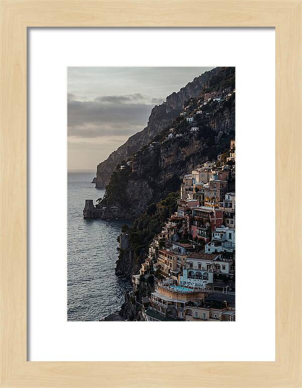 Clifftop Serenity In Pastel Hues
