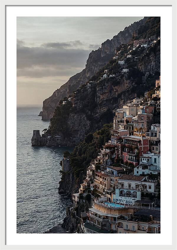 Clifftop Serenity In Pastel Hues