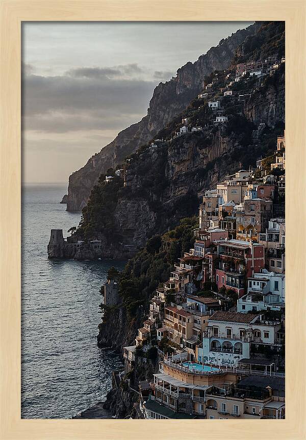 Clifftop Serenity In Pastel Hues