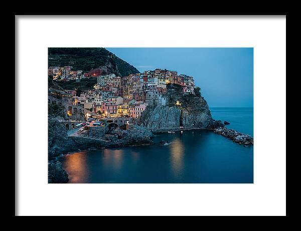 Clifftop Village At Twilight
