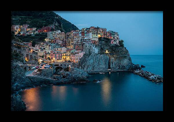 Clifftop Village At Twilight