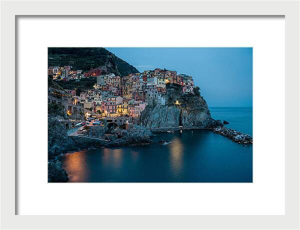 Clifftop Village At Twilight