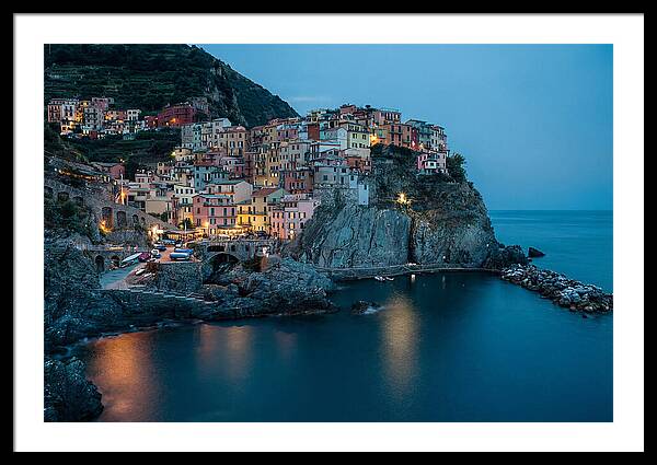 Clifftop Village At Twilight