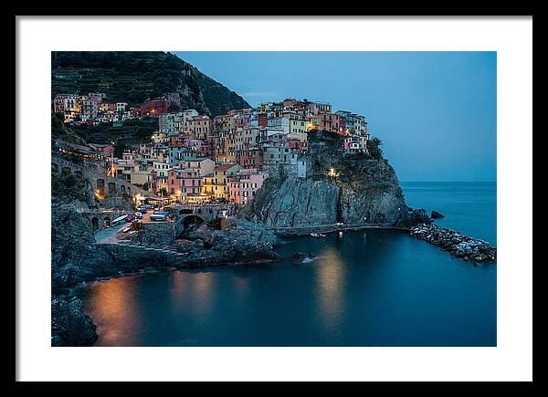 Clifftop Village At Twilight