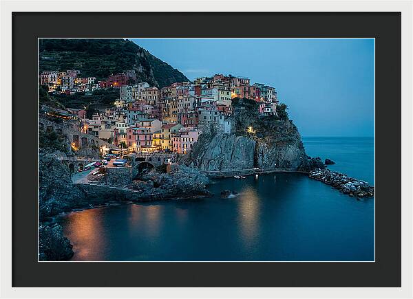Clifftop Village At Twilight