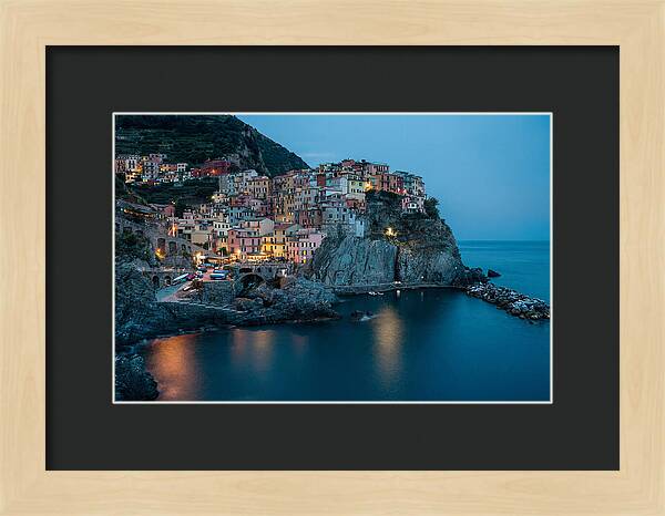 Clifftop Village At Twilight