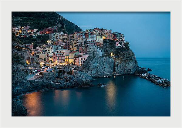 Clifftop Village At Twilight