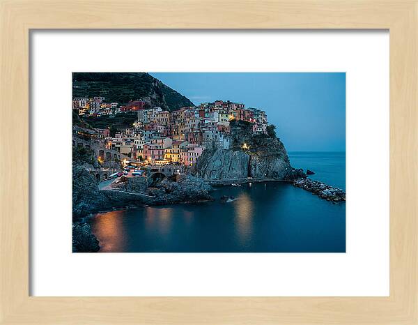 Clifftop Village At Twilight