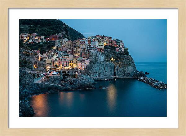 Clifftop Village At Twilight
