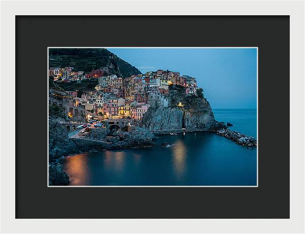 Clifftop Village At Twilight