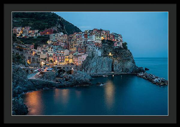 Clifftop Village At Twilight