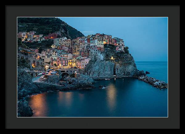 Clifftop Village At Twilight
