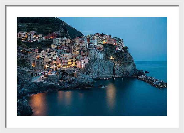 Clifftop Village At Twilight
