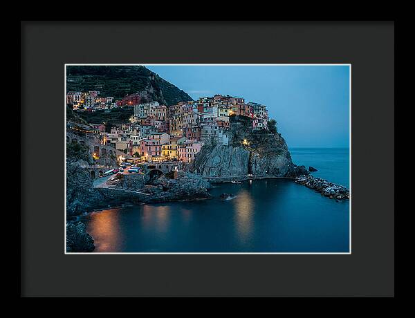 Clifftop Village At Twilight