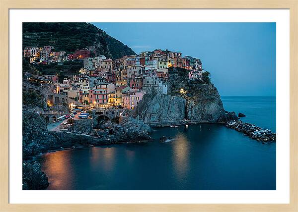 Clifftop Village At Twilight