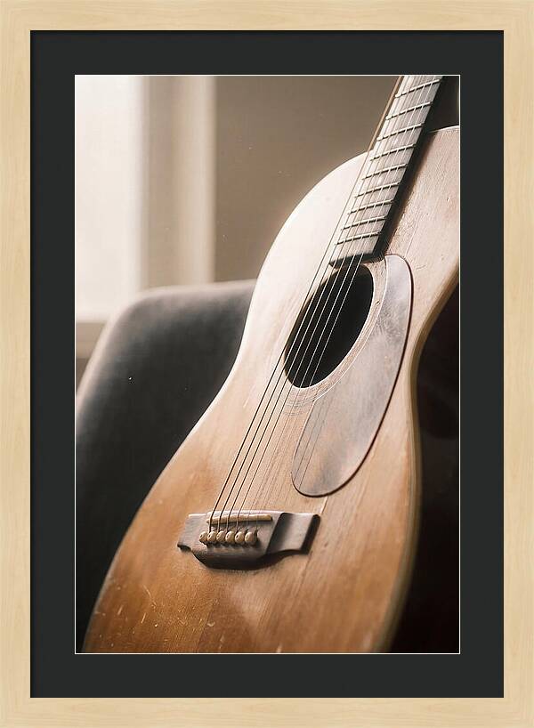 Close Up Of A Guitar