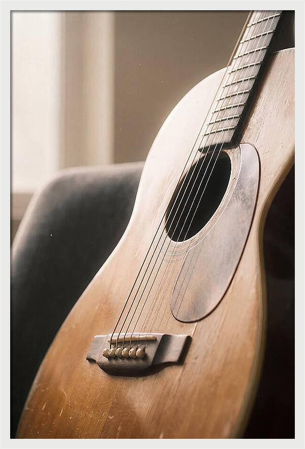 Close Up Of A Guitar