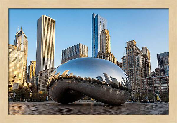 Cloud Gate Reflections In Chicago