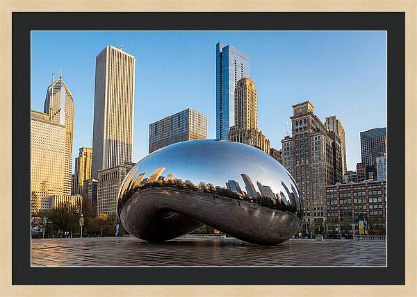 Cloud Gate Reflections In Chicago