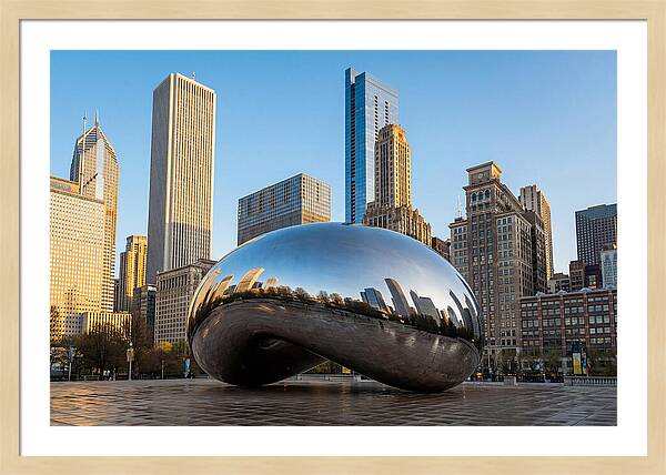 Cloud Gate Reflections In Chicago