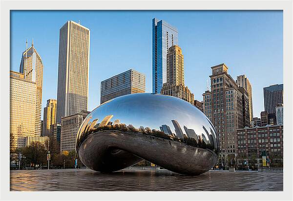 Cloud Gate Reflections In Chicago