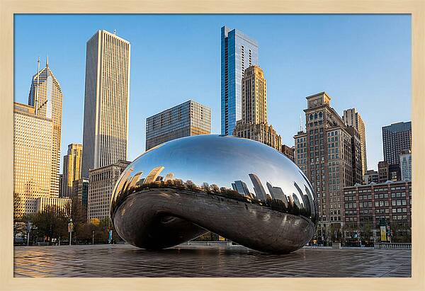 Cloud Gate Reflections In Chicago