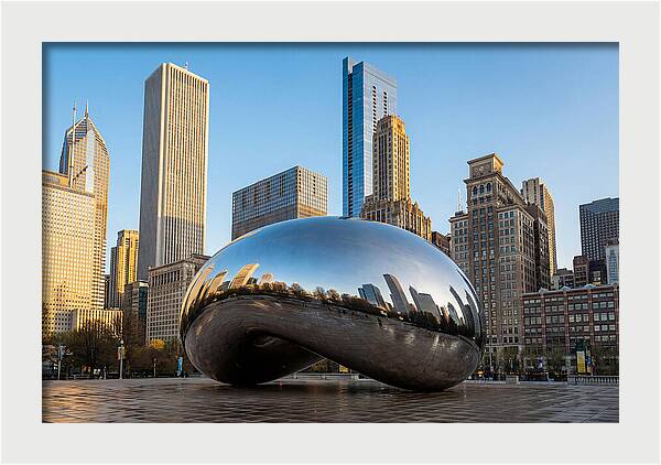 Cloud Gate Reflections In Chicago