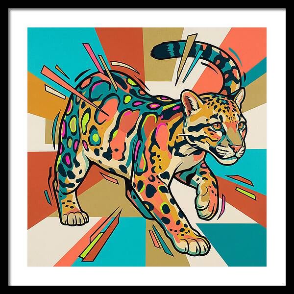 Clouded Leopard In Motion