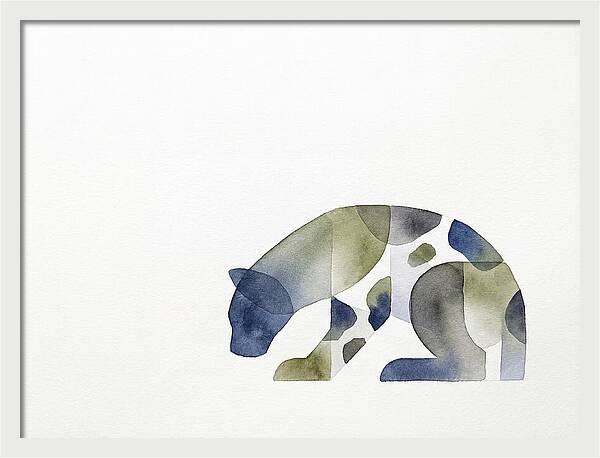 Clouded Leopard Silhouette