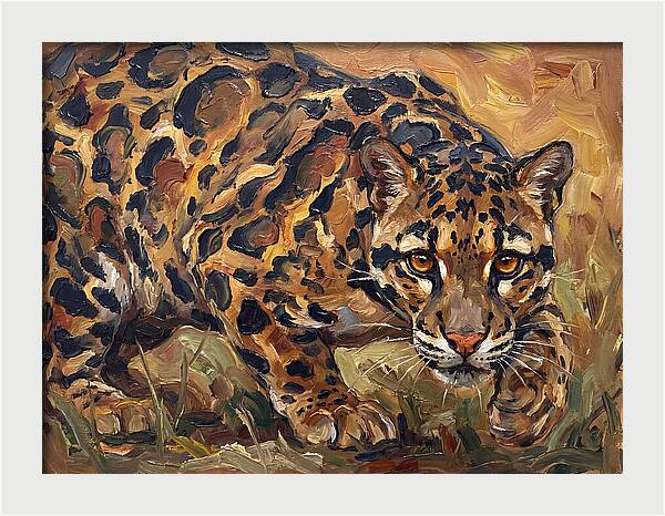 Clouded Leopard Stalking
