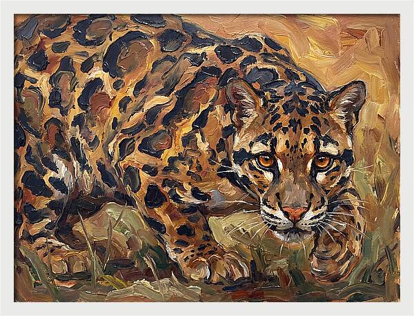 Clouded Leopard Stalking