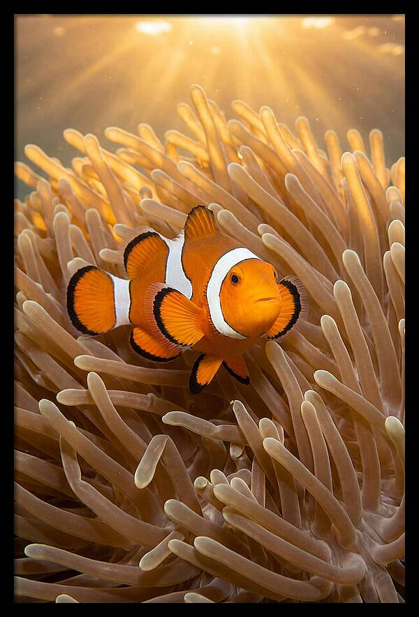 Clownfish Among Anemones