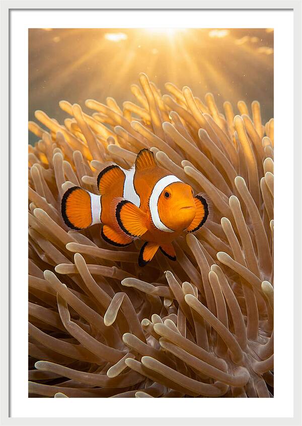 Clownfish Among Anemones