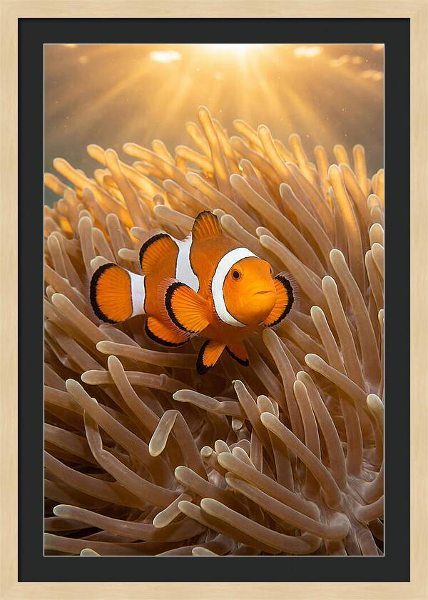 Clownfish Among Anemones