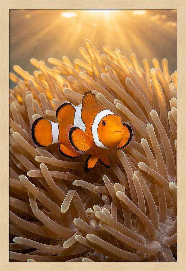 Clownfish Among Anemones